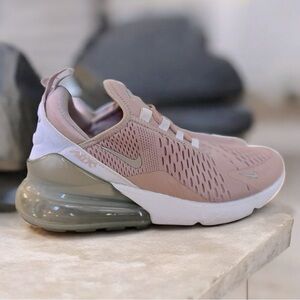 Nike Women's Sneakers in Pink and White with Gray Accents